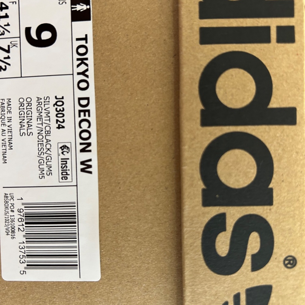 ADIDAS TOKYO Silver Metallic W/ black - Picture 3 of 5